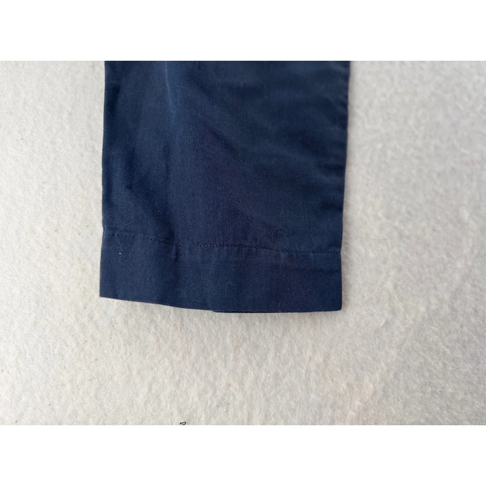 COS Navy Blue Cotton Linen Lyocell Drawstring Pull On Trousers Size 12 0721226 3